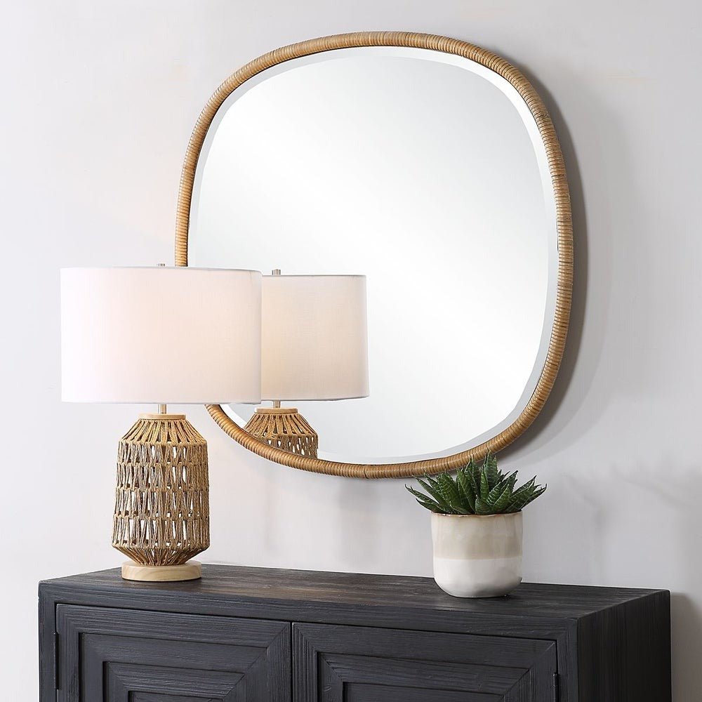 Keiichi Cordelia Rattan Mirror, view 6