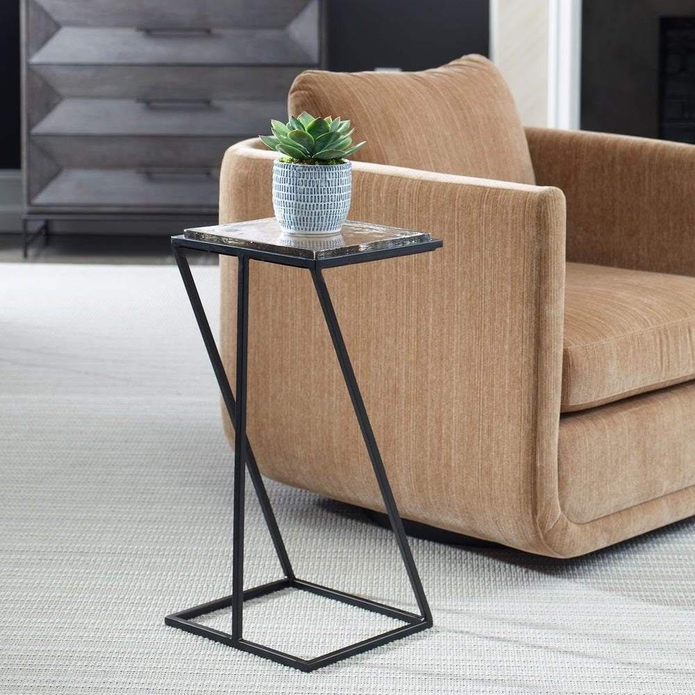 Keiichi Chamber Square Side Table in Black, view 2