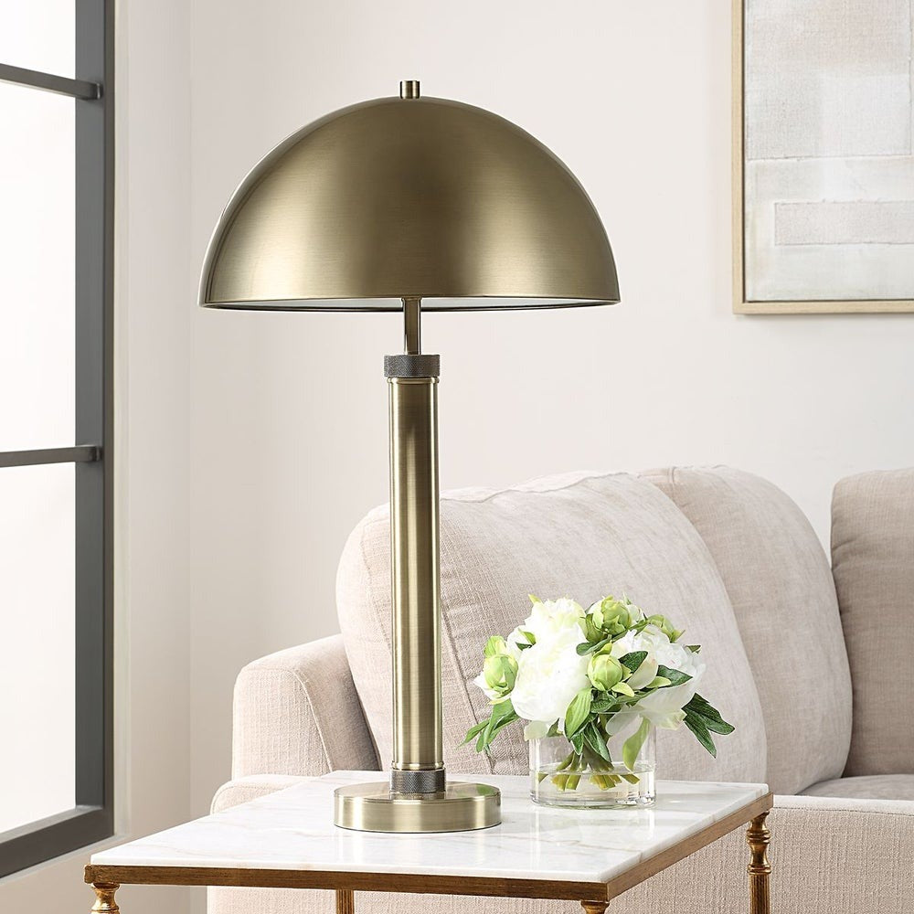 Keiichi Charles Table Lamp in Antique Brass, view 11