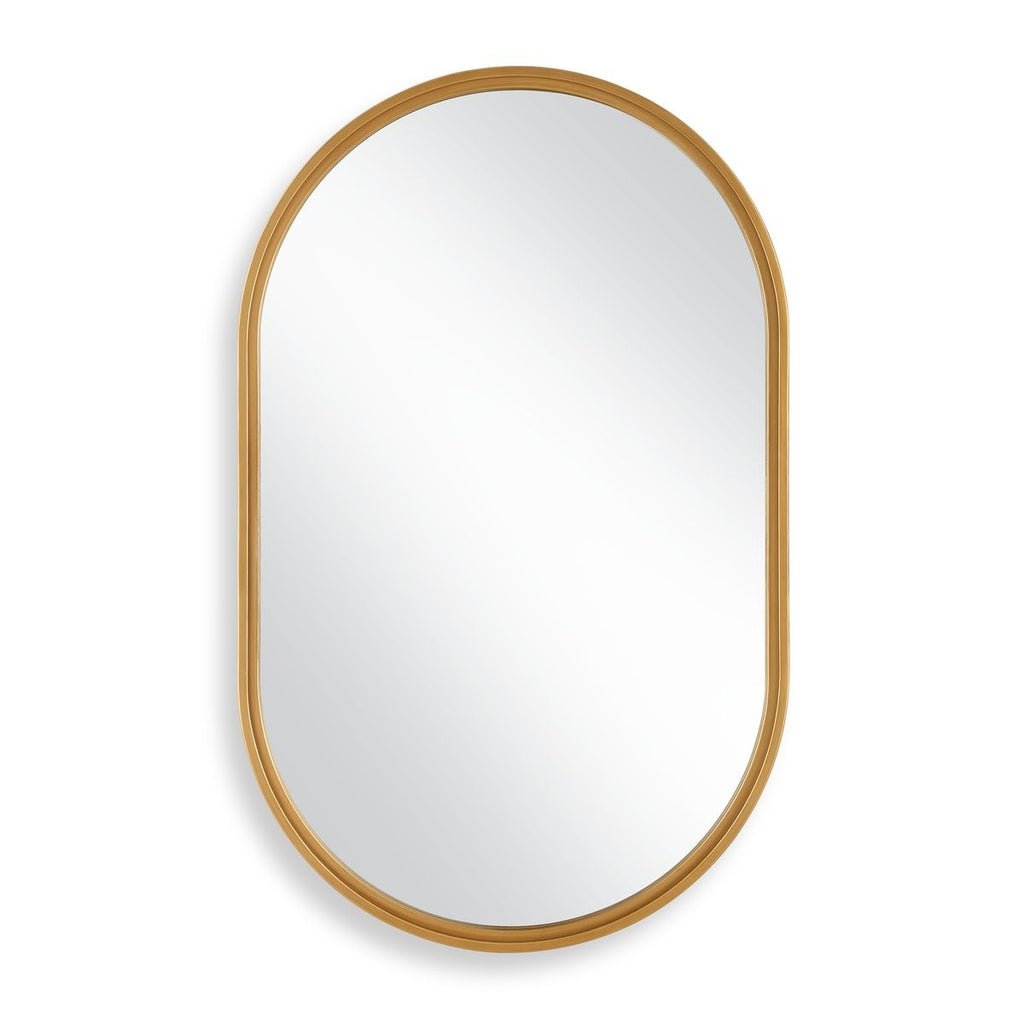 Keiichi Brushed Gold Pill Mirror