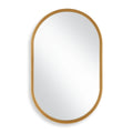 Keiichi Brushed Gold Pill Mirror