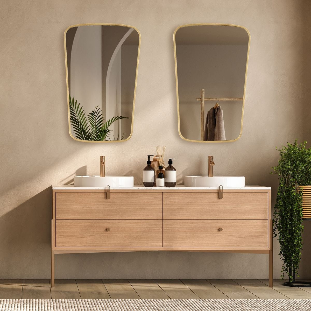 Keiichi Aura Gold Leaf Mirror, view 2