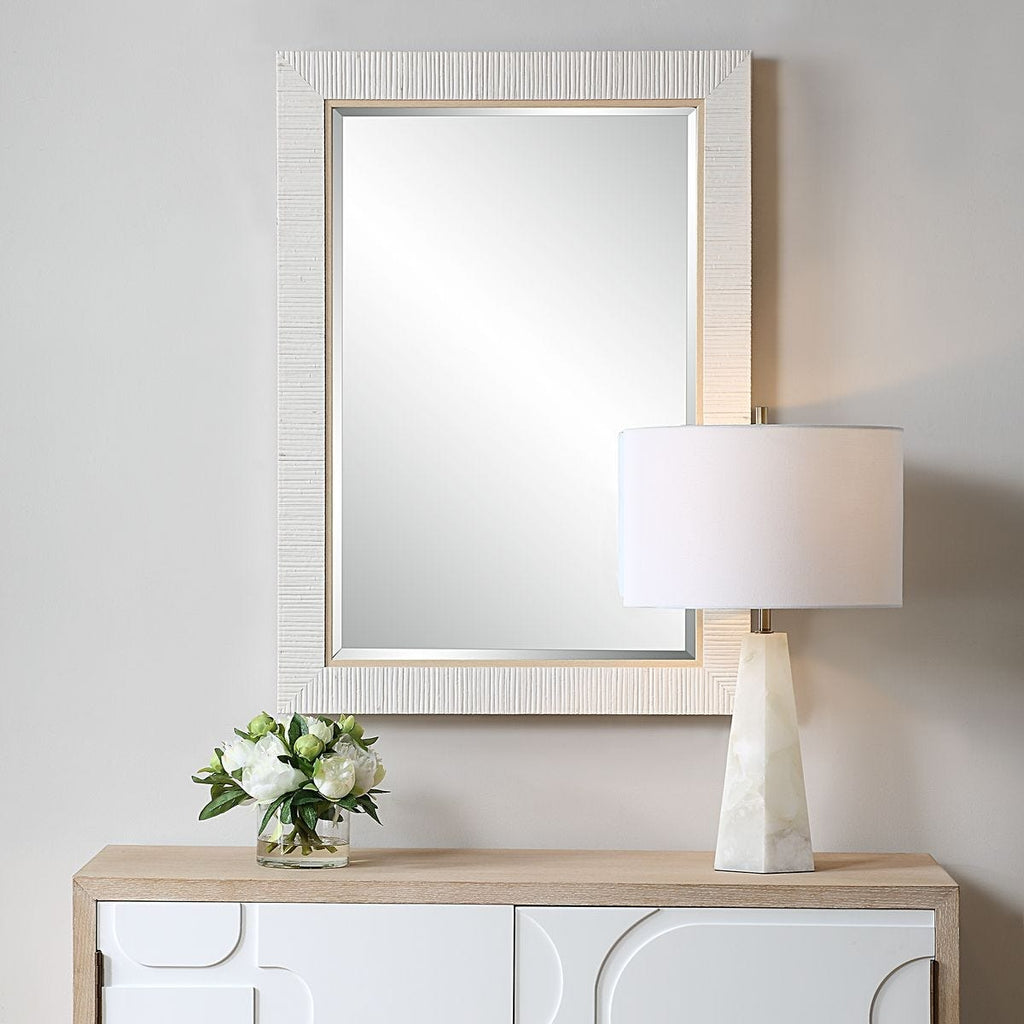 Keiichi Hamptons Mirror in Whitewash, view 10