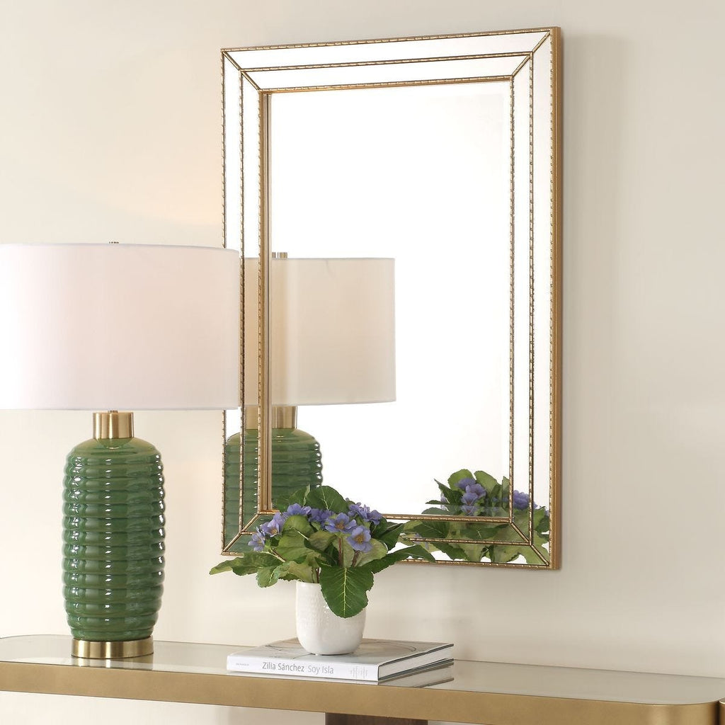 Keiichi Triple Frame Mirror in Gold, view 3