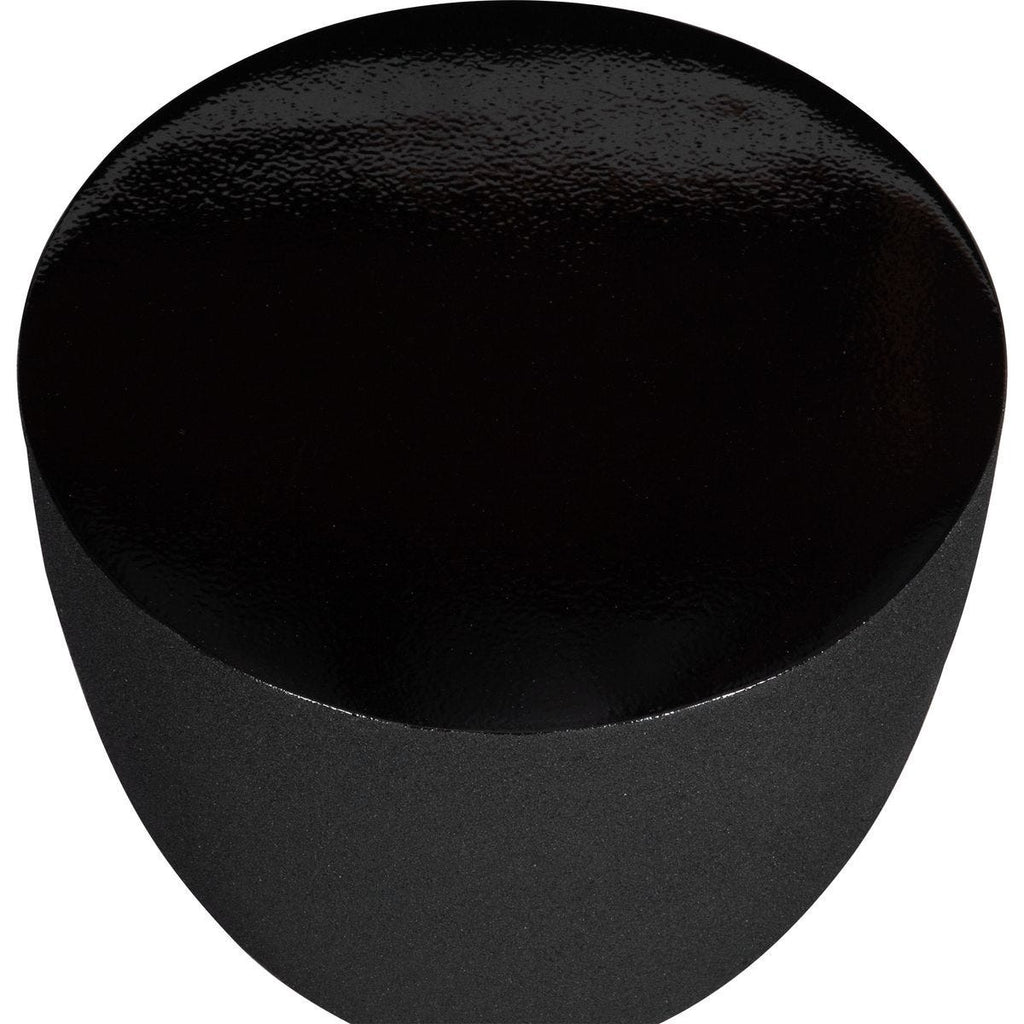 Keiichi Hourglass Black Textured Side Table, view 6