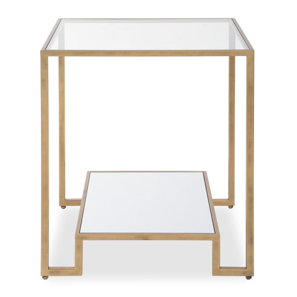 Keiichi Eleanor Two Tier Gold Side Table