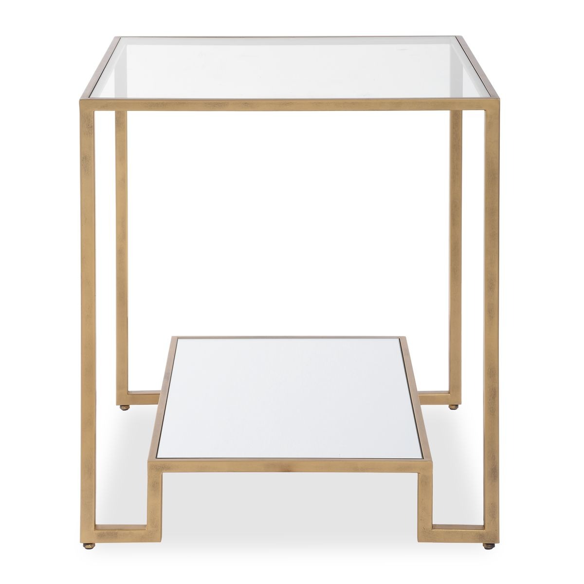 Keiichi Eleanor Two Tier Gold Side Table