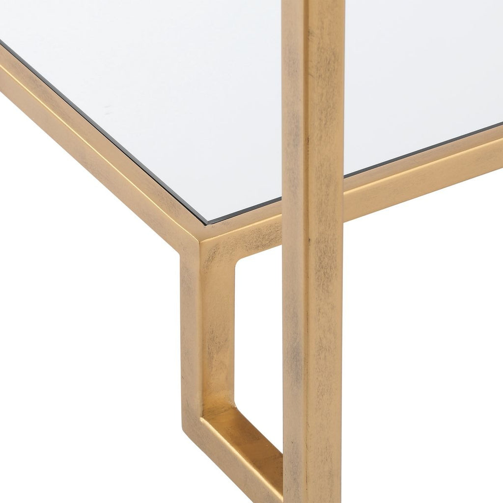 Keiichi Eleanor Two Tier Gold Side Table, view 6