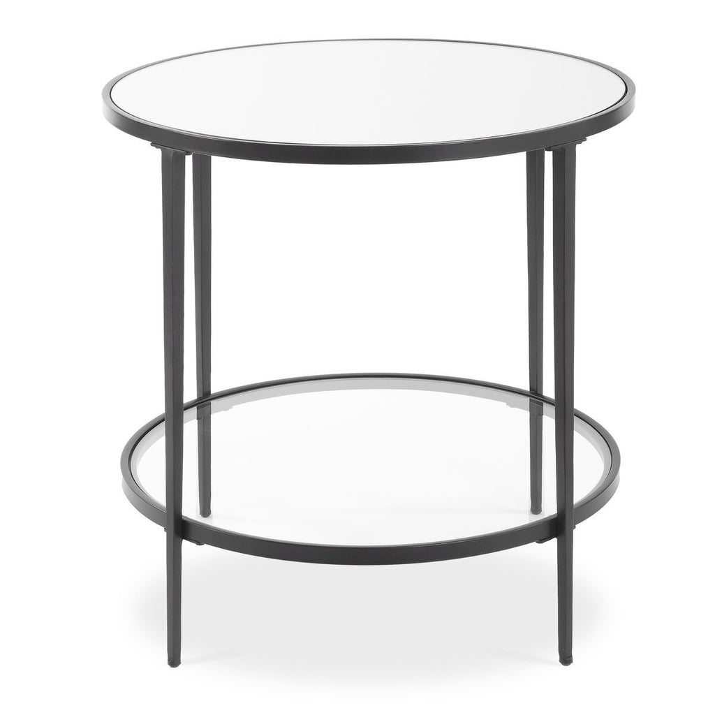 Keiichi Asher Round Black Side Table