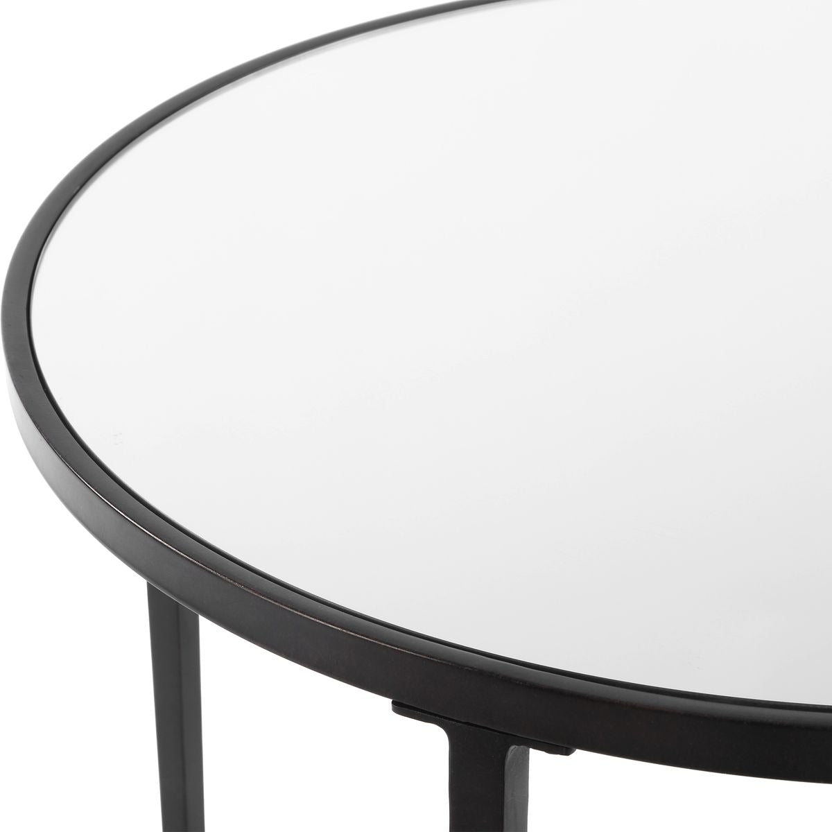 Keiichi Asher Round Black Side Table, view 6