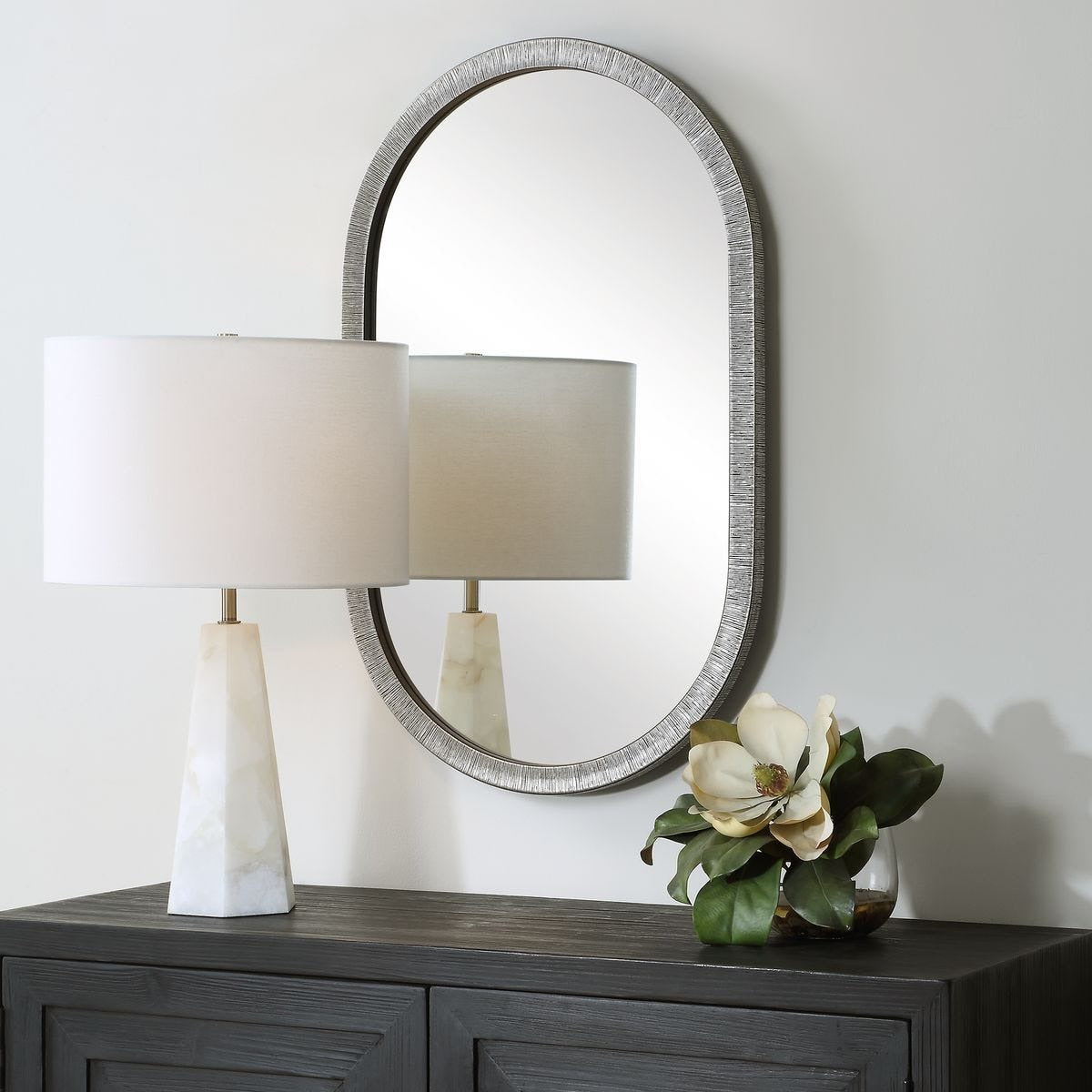 Keiichi Silver Pill Mirror, view 3