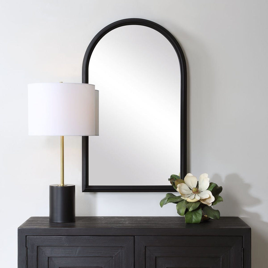 Keiichi Ella Arched Mirror in Black, view 2