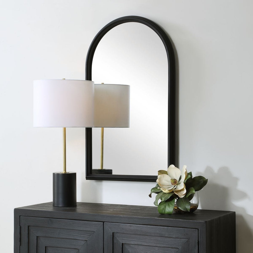 Keiichi Ella Arched Mirror in Black, view 3
