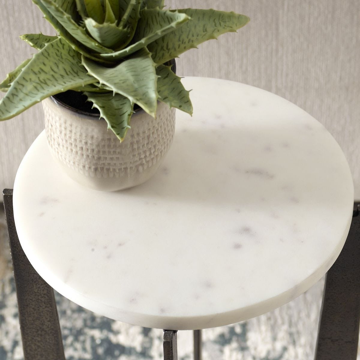 Keiichi Rhys Marble Accent Table, view 5