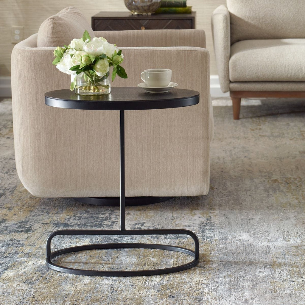 Keiichi Matisse Black Oval Side Table, view 3
