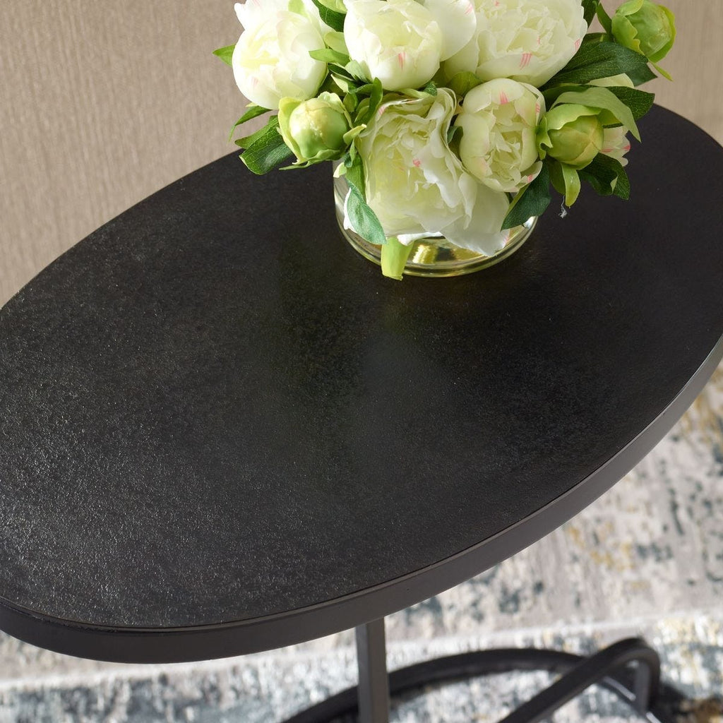 Keiichi Matisse Black Oval Side Table, view 6