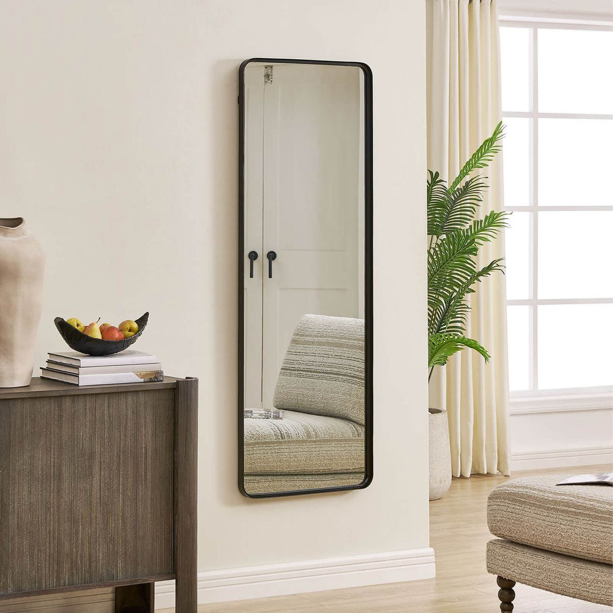 Keiichi Toby Full Length Mirror in Black, view 3