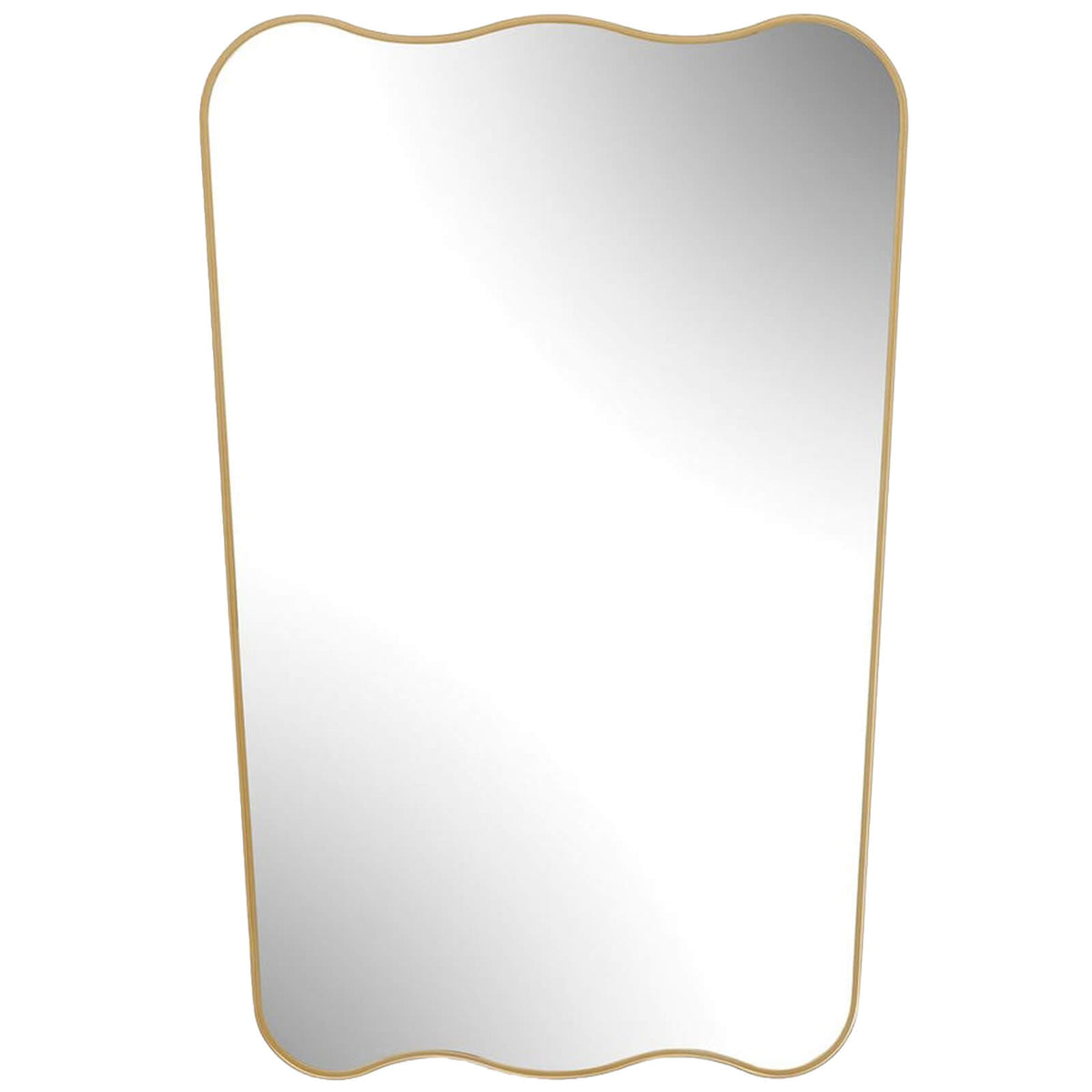 Keiichi Olivia Scalloped Mirror in Gold