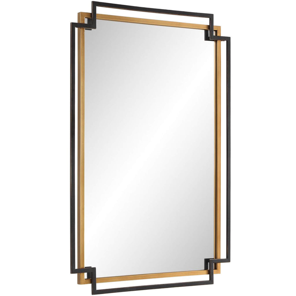 Keiichi Deco Mirror in Bronze and Gold, view 5