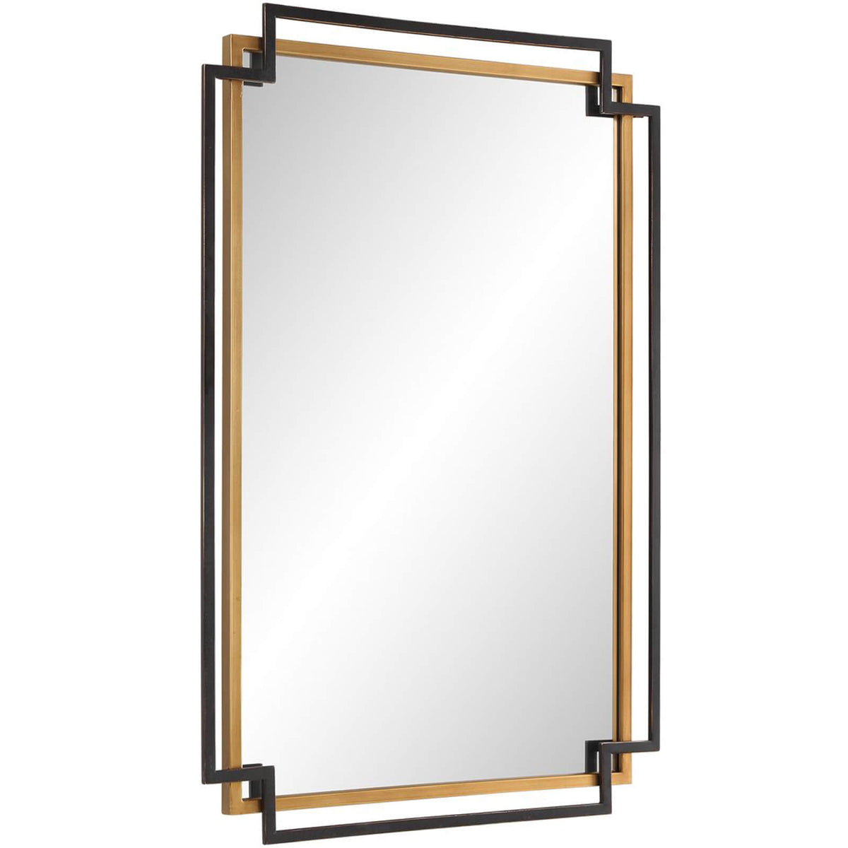 Keiichi Deco Mirror in Bronze and Gold, view 5