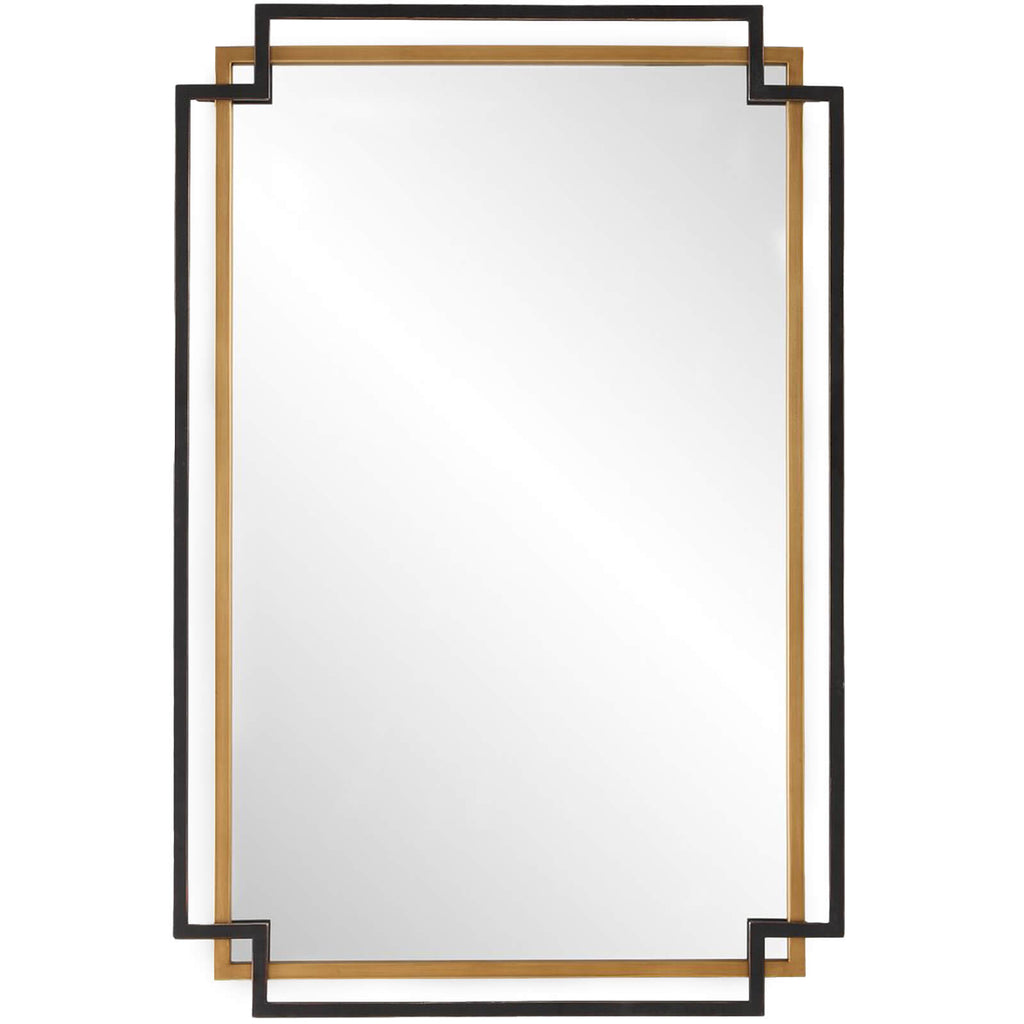 Keiichi Deco Mirror in Bronze and Gold