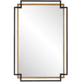 Keiichi Deco Mirror in Bronze and Gold