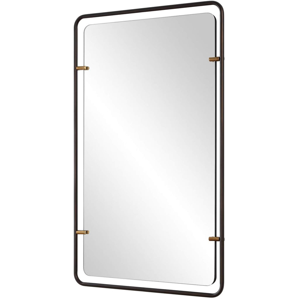 Keiichi Triton Mirror in Aged Bronze, view 3