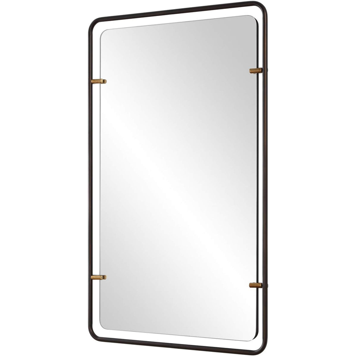 Keiichi Triton Mirror in Aged Bronze, view 3