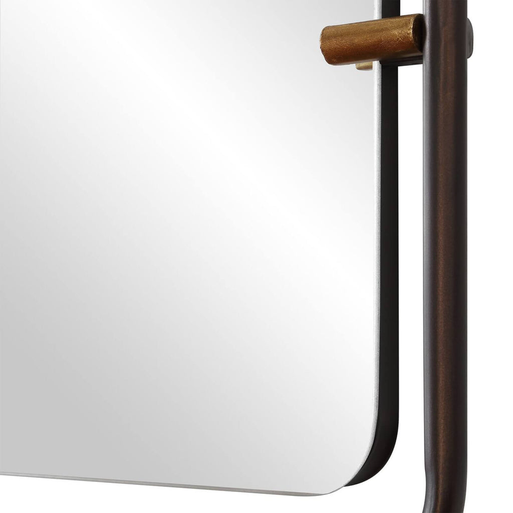 Keiichi Triton Mirror in Aged Bronze, view 4