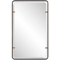 Keiichi Triton Mirror in Aged Bronze