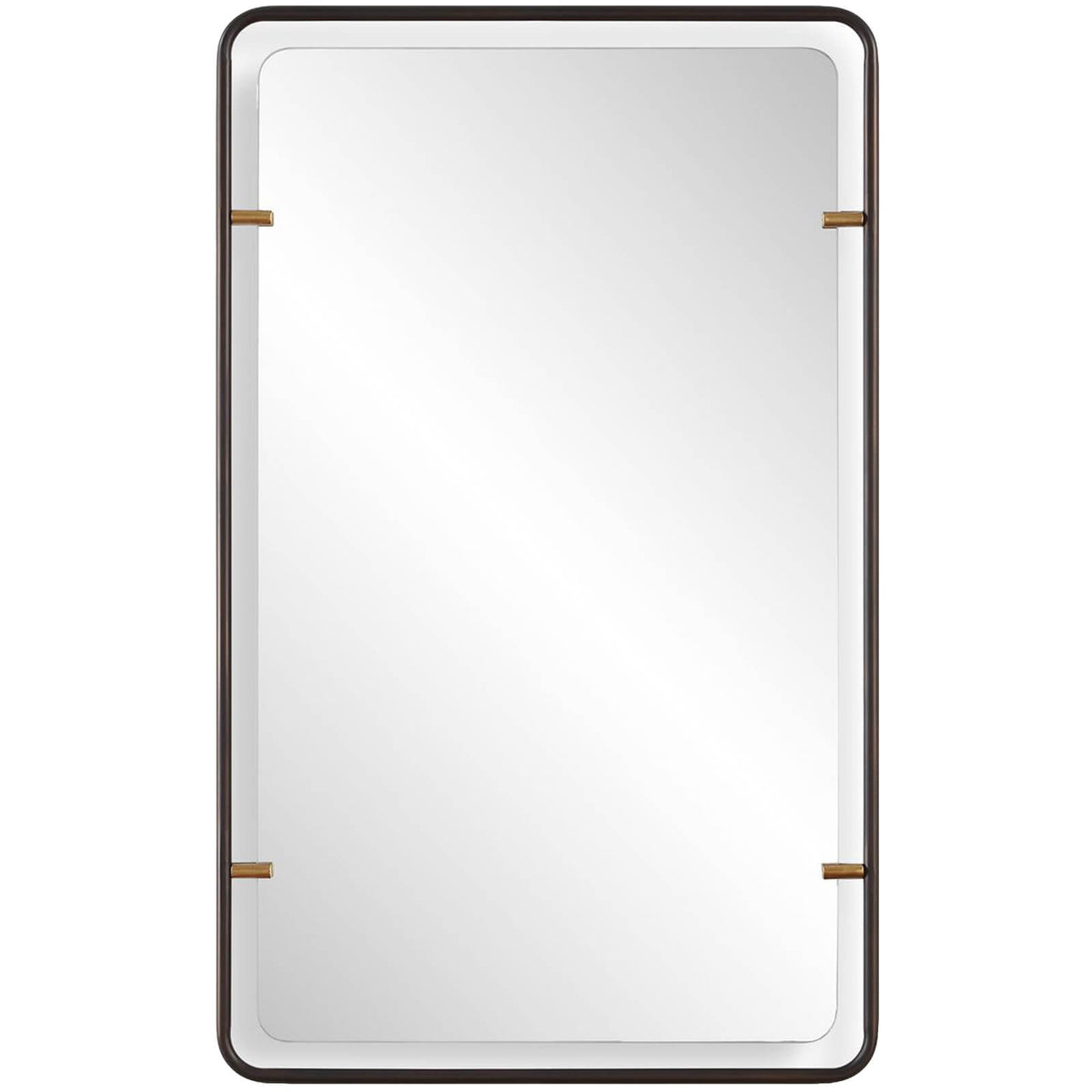 Keiichi Triton Mirror in Aged Bronze