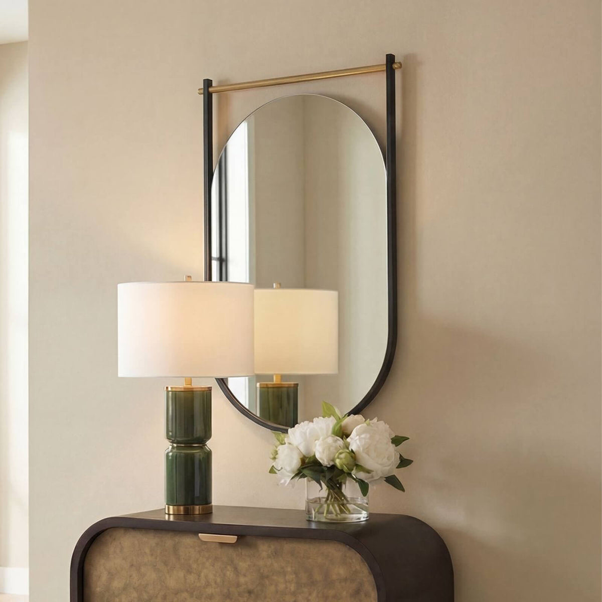 Keiichi Delmar Mirror in Black and Gold, view 2