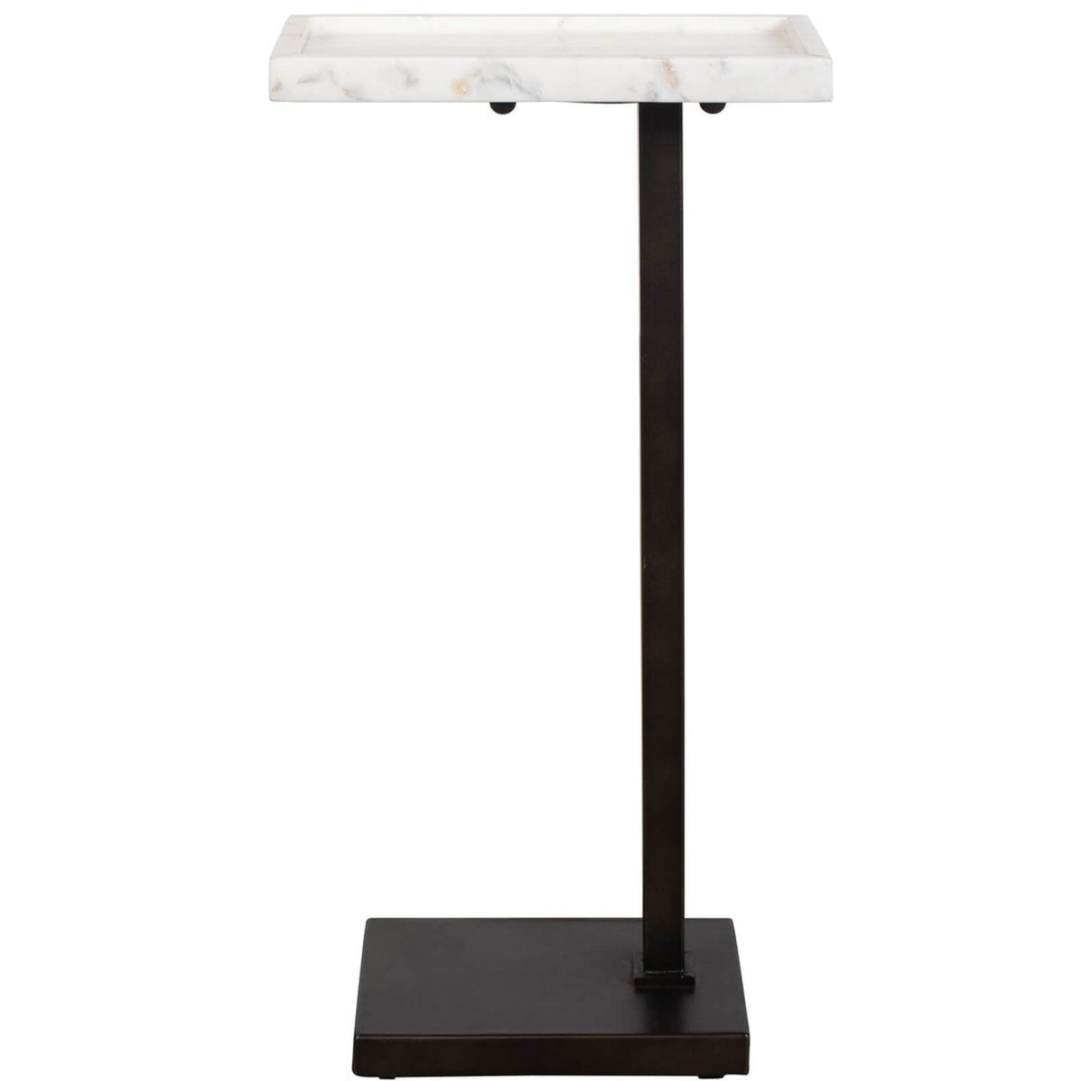 Keiichi Morgan Side Table in White Marble
