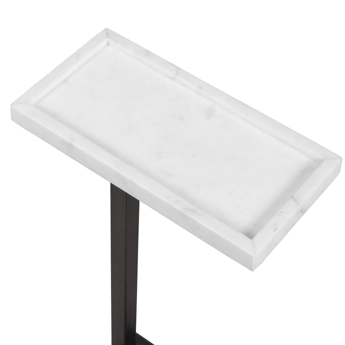 Keiichi Morgan Side Table in White Marble, view 5