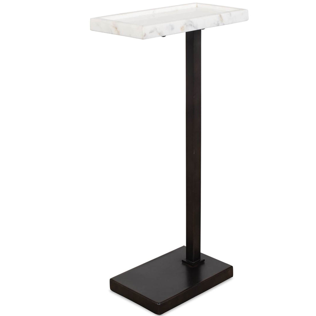Keiichi Morgan Side Table in White Marble, view 4