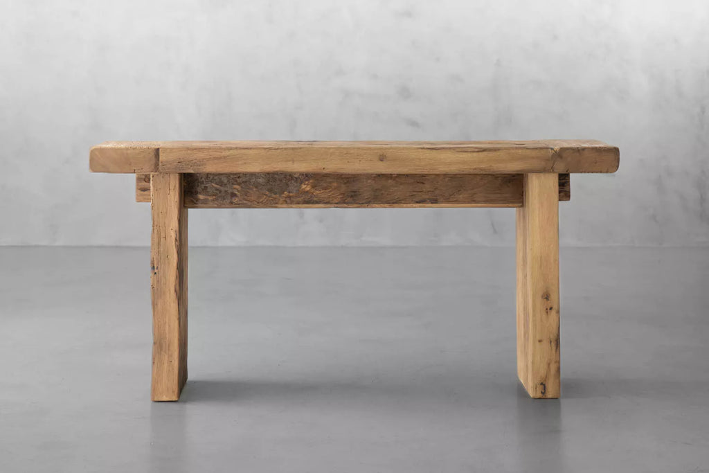 Keiichi Reclaimed Oak Console Table, view 4