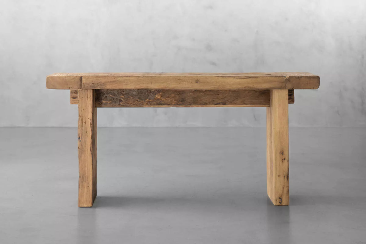 Keiichi Reclaimed Oak Console Table, view 4