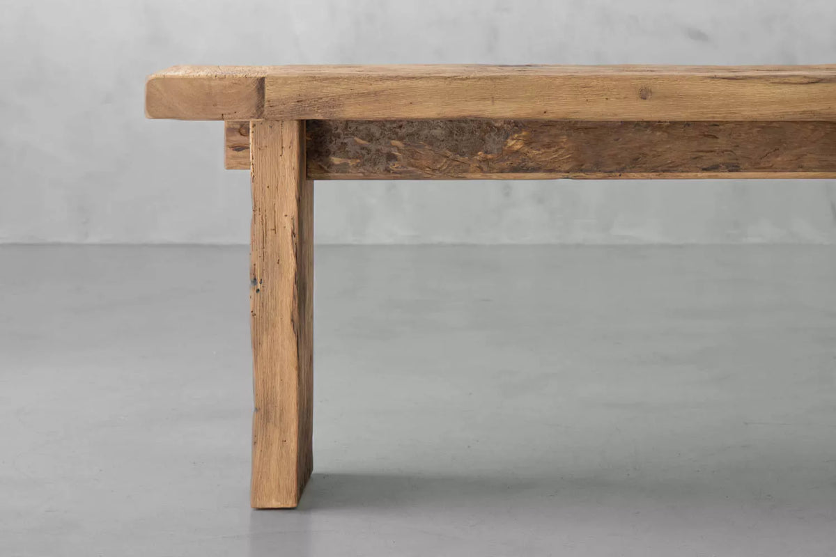 Keiichi Reclaimed Oak Console Table, view 5