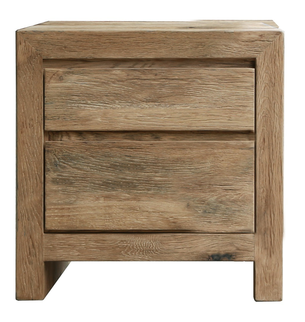 Keiichi Reclaimed Oak Bedside Cabinet