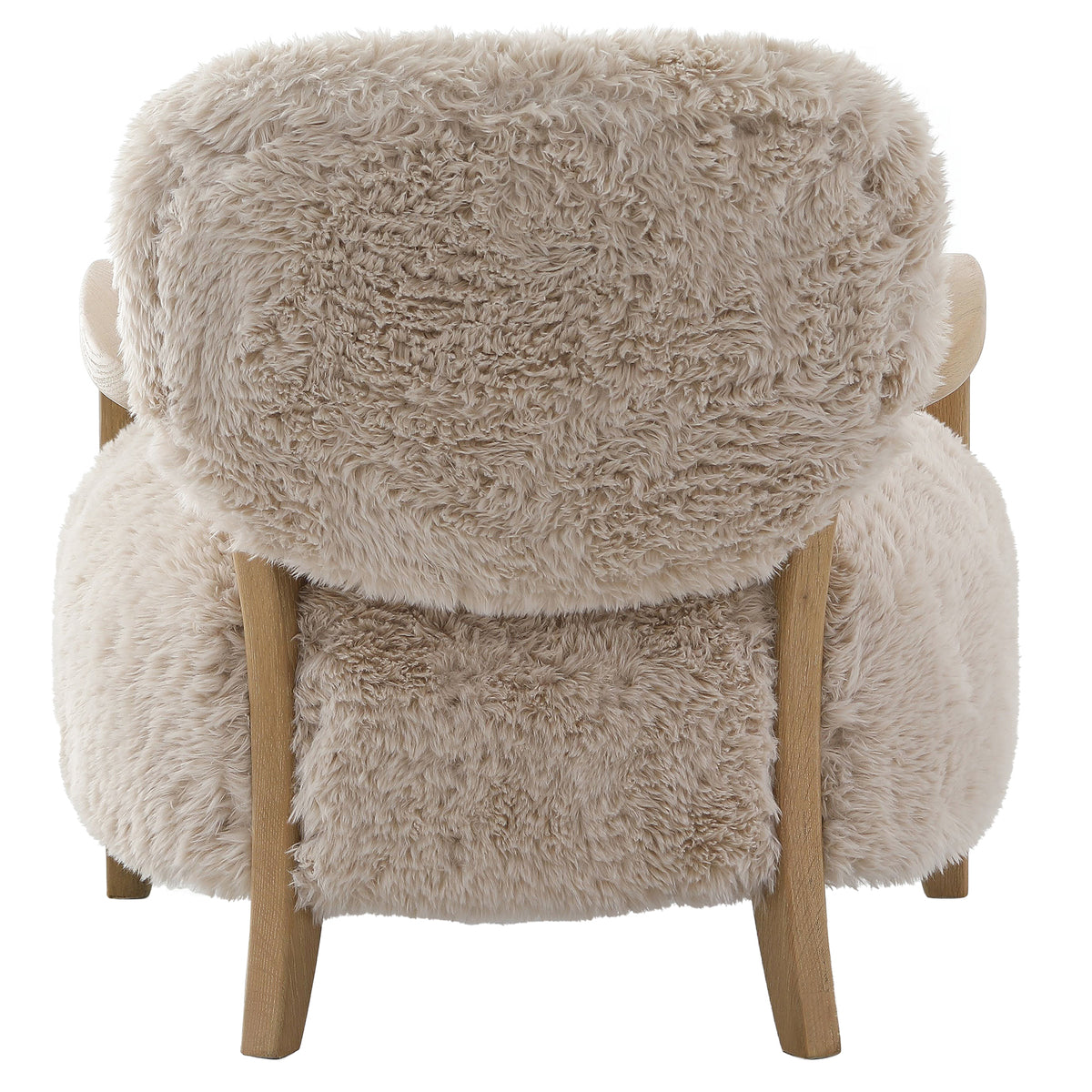 Keiichi Baaarb Accent Chair in Faux Sheepskin, view 12
