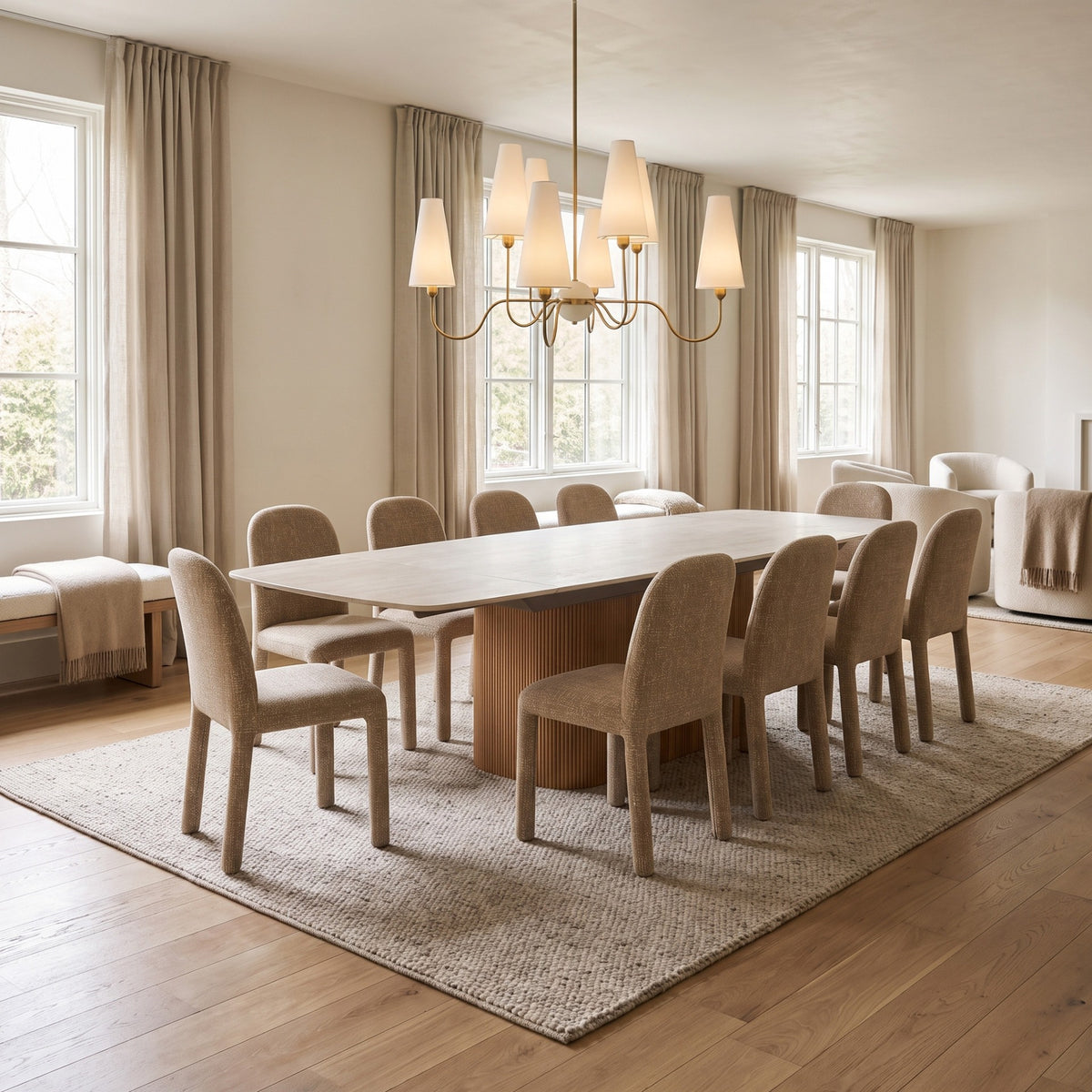 Keiichi Bradwell Extending Dining Table - 200-300cm, view 2