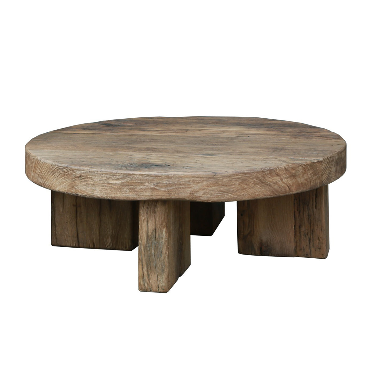 Keiichi Reclaimed Oak Coffee Table Round
