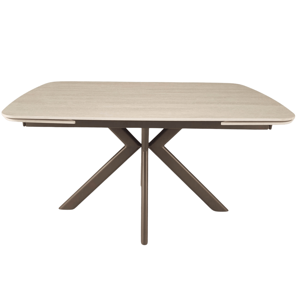 Keiichi Cote Extending Dining Table in Travertine Ceramic, view 9