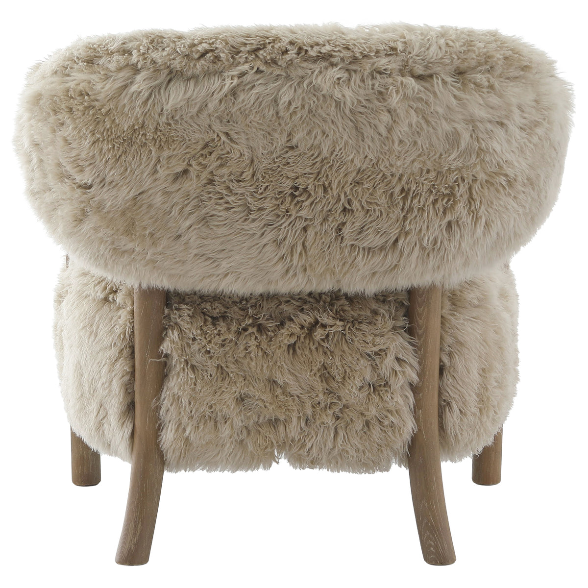 Keiichi Cotswold Lion Accent Chair in Real Sheepskin, view 5