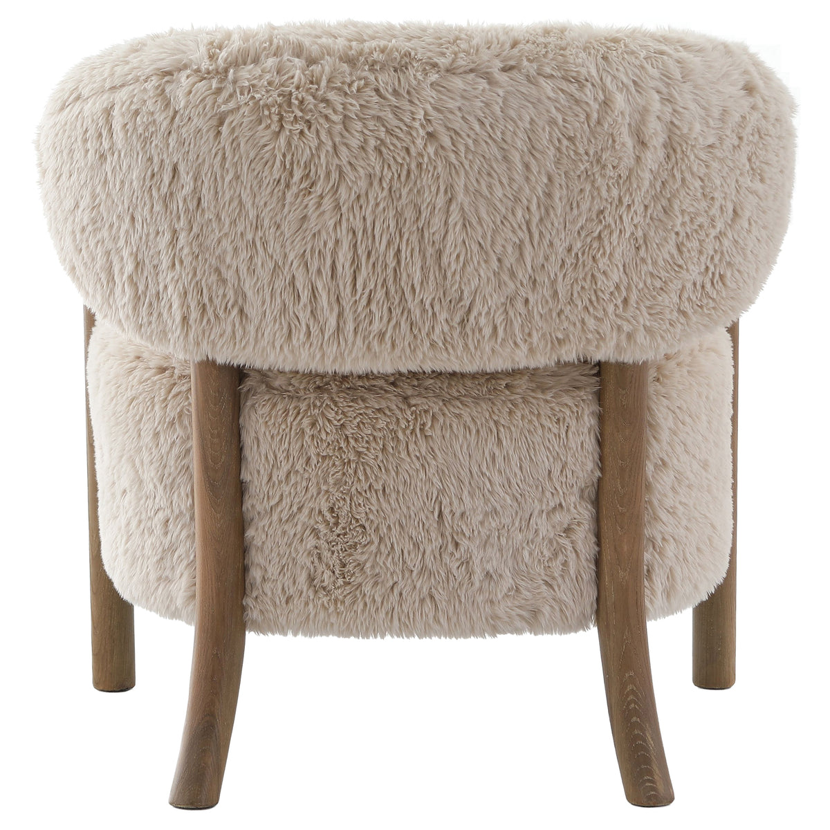 Keiichi Cotswold Lion Accent Chair in Faux Sheepskin, view 11