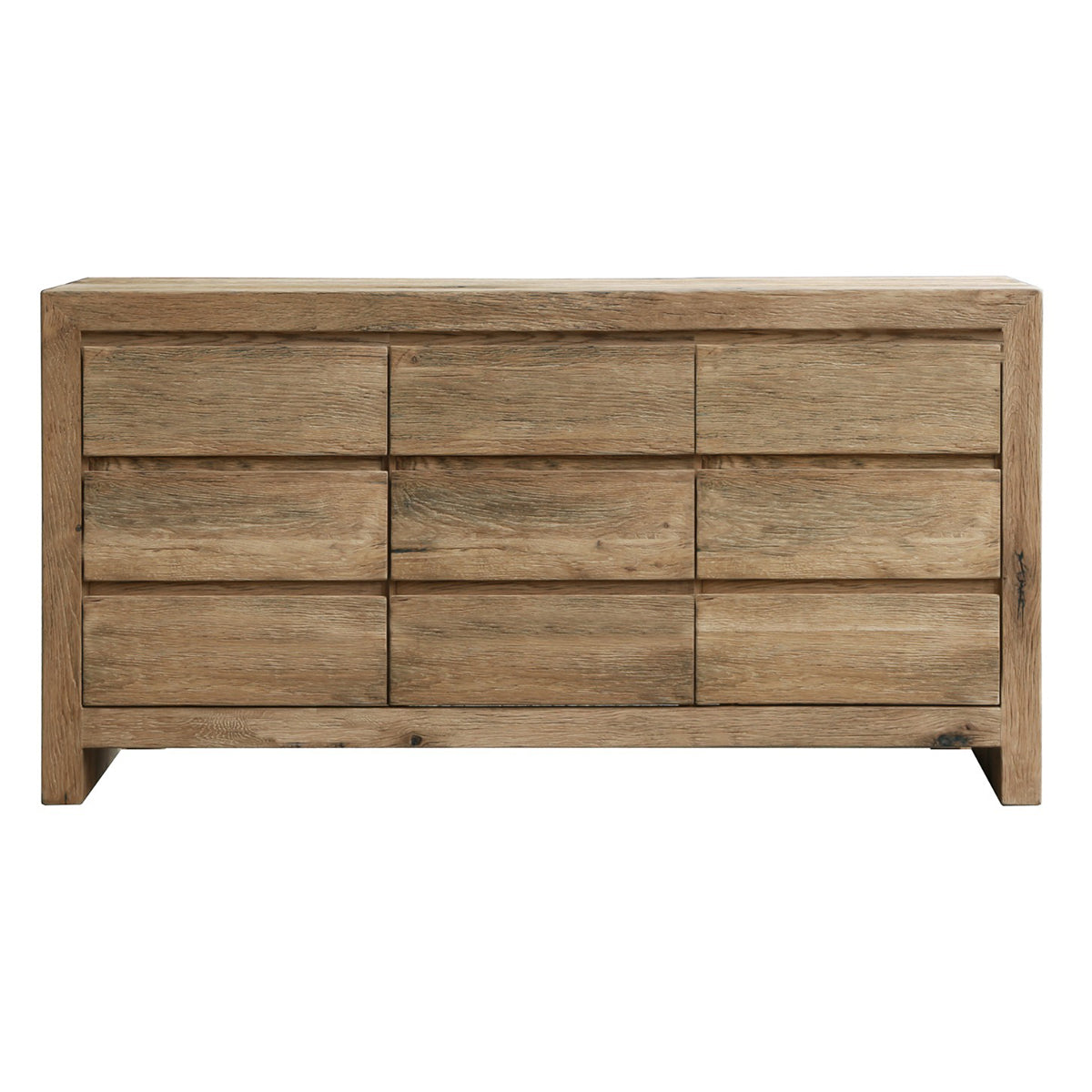 Keiichi Reclaimed Oak 9 Drawer Chest of Drawers