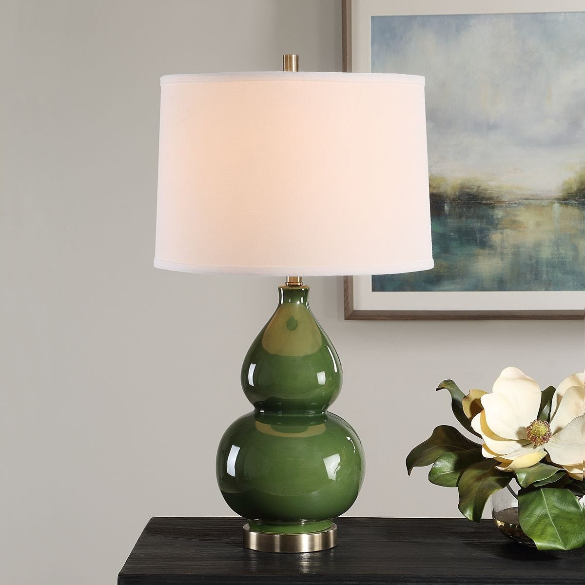 Keiichi Delaunay Table Lamp in Green, view 2