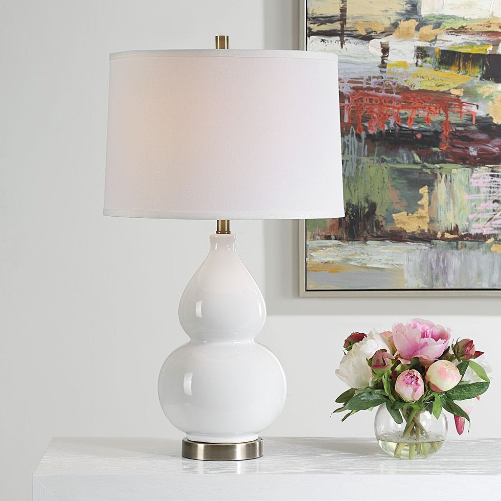 Keiichi Delaunay Table Lamp in White, view 8