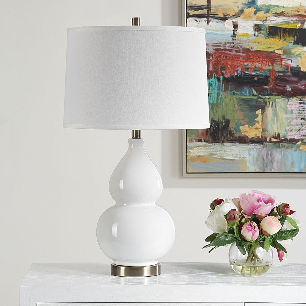 Keiichi Delaunay Table Lamp in White, view 9