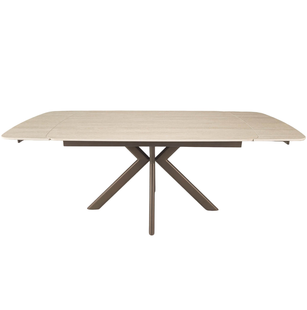 Keiichi Cote Extending Dining Table in Travertine Ceramic, view 6
